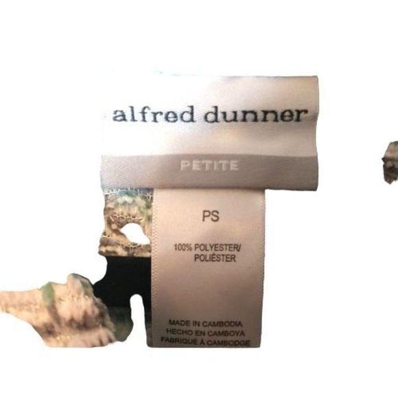 Alfred Dunner Sweater With Shirt Front Grey White Size PS - Picture 2 of 4